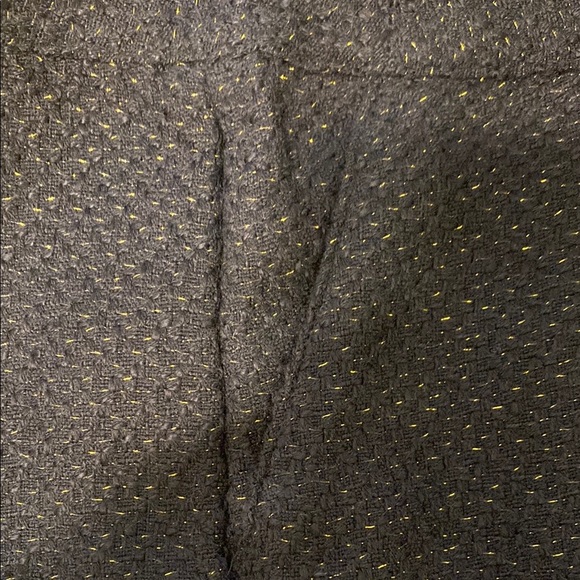 Merona Skirt Pencil Knee Length Navy Blue with Gold Thread Bouclé Lined Size 10 - Picture 3 of 8